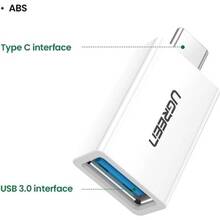 Адаптер UGREEN US173 OTG Type-C/USB-A 3.0 White (30155)