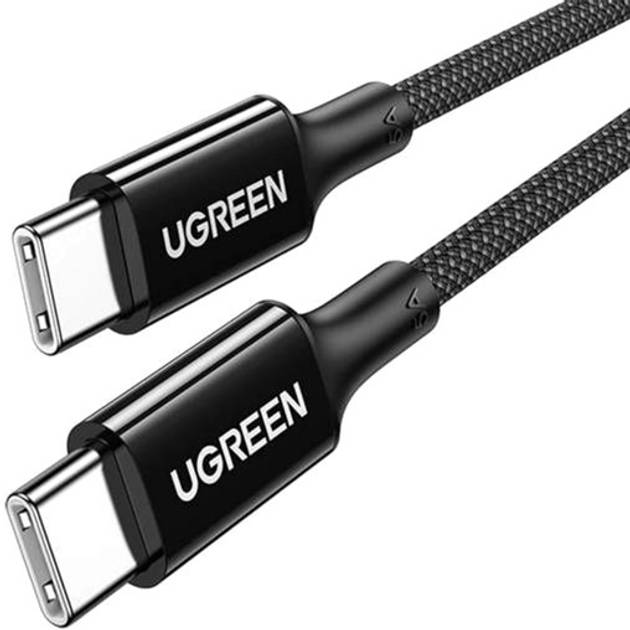 Кабель UGREEN US557 Type-C toType-C 100W 5A 1m Black