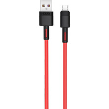 Кабель XO micro-USB - USB NBQ166 5A/1m Red (NB166-M-1-RD)