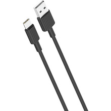 Кабель XO USB - USB Type-C NB156 2.4A/1m Black (NB156-TC-1-BK)