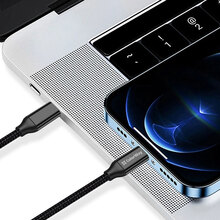 Кабель COLORWAY Type-C - Type-C USB3.2 Gen2 PD100W 5А 1м Black (CW-CBPDCC062-BK)