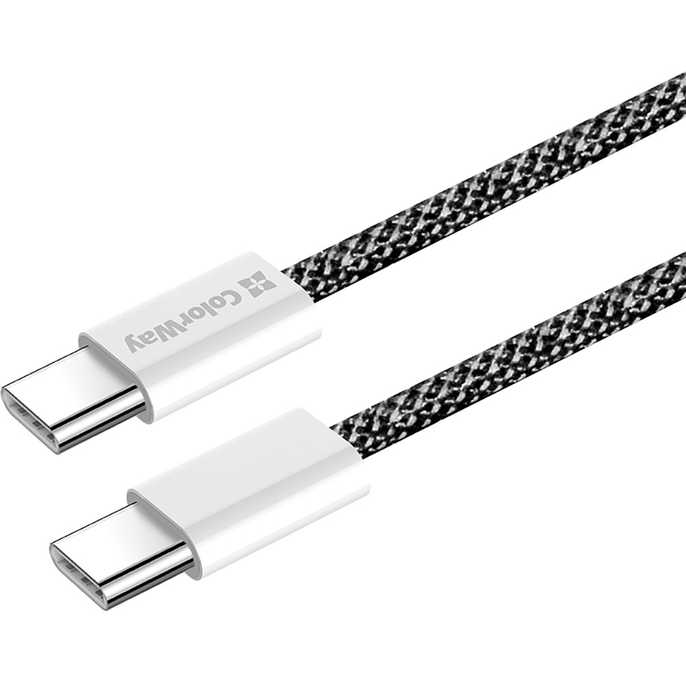 Кабель COLORWAY Type-C - Type-C PD Fast Charging 60W 3.0А 1м Black (CW-CBPDCC061-BK) Длина 1