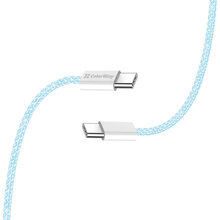Кабель COLORWAY Type-C - Type-C PD Fast Charging 60W 3.0А 1м Blue (CW-CBPDCC061-BL)