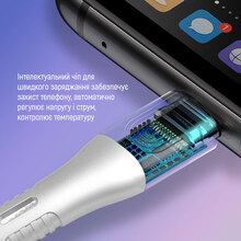 Кабель COLORWAY Type-C - Type-C PD Fast Charging 240W 5А 1м White (CW-CBPDCC065-WT)