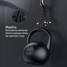 Кабель COLORWAY 3в1 Type-C - Lightning+MicroUSB+Type-C 3.0A 60W 1.2м Black (CW-CBPDU3060-BK)