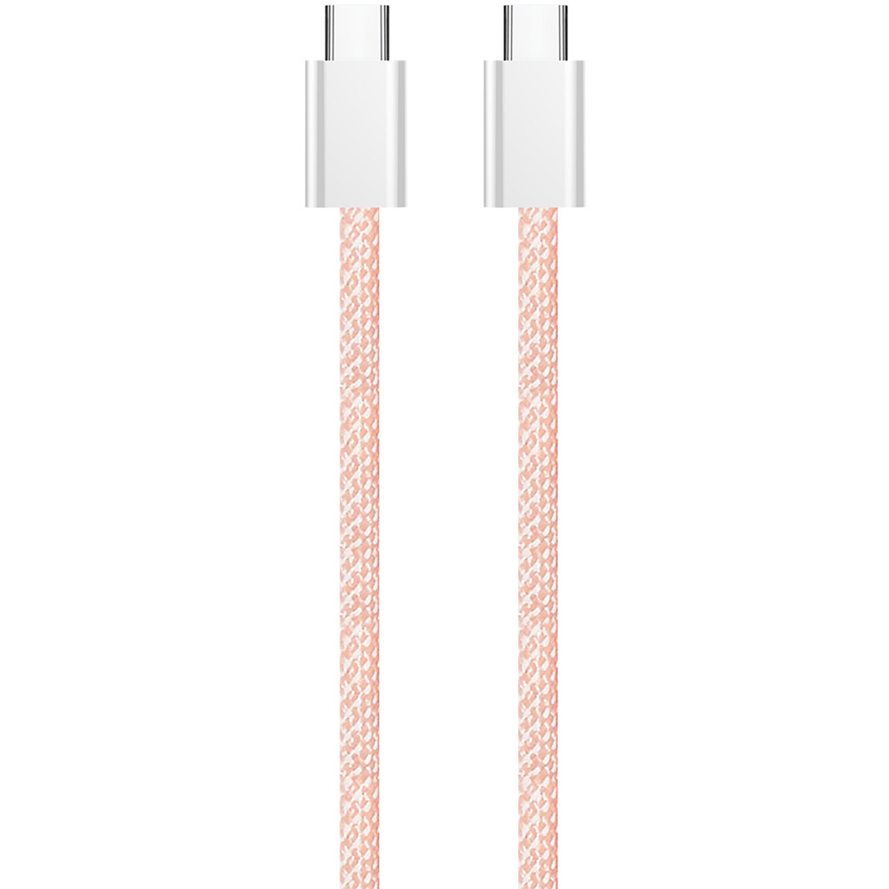 Кабель COLORWAY Type-C - Type-C PD Fast Charging 60W 3.0А 1м Pink (CW-CBPDCC061-P) Подсветка False