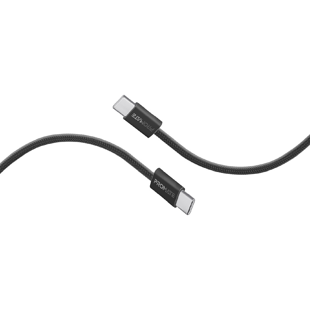 Кабель Promate EcoLine-CC120 USB-C-USB-C 1.2 м Black (ecoline-cc120.black)