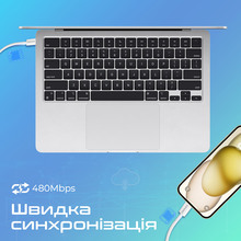 Кабель Promate EcoLine-CC120 USB-C - USB-C 1.2 м White (ecoline-cc120.white)