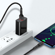 Кабель ColorWay USB - Type-C (PVC - red head) 2.4А 1 м Black (CW-CBUC064-BK)