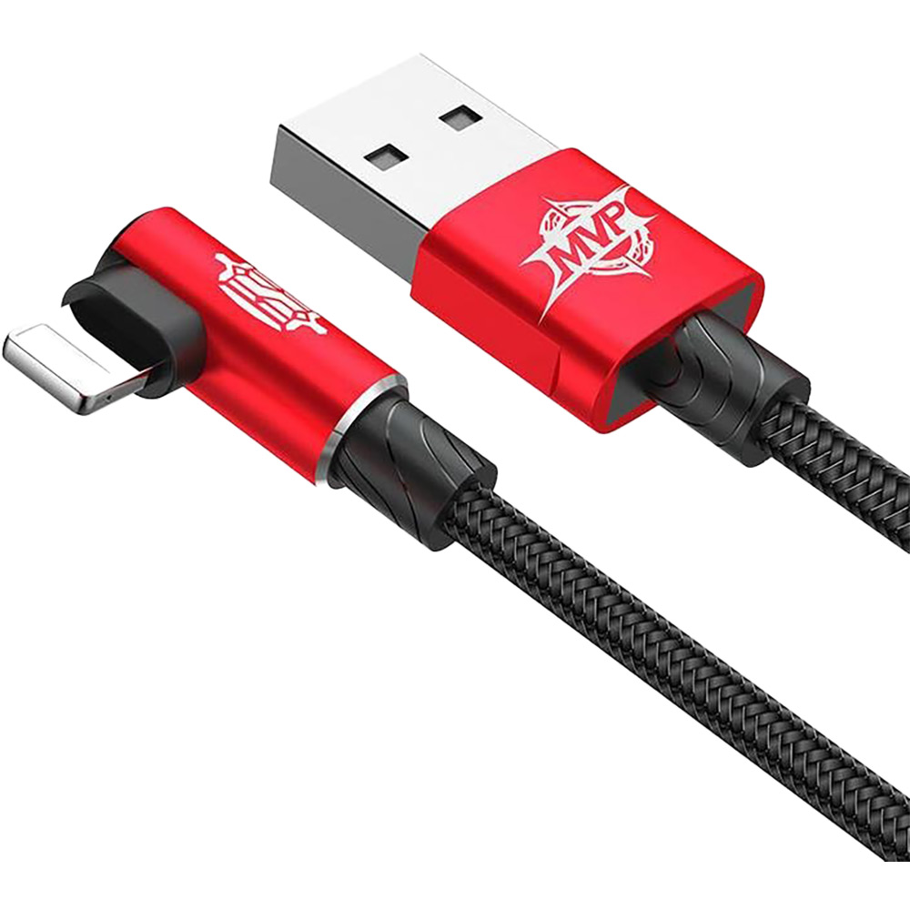 Кабель BASEUS MVP Elbow Type USB-Lightning 1m Red (CALMVP-09) Тип USB - Lightning