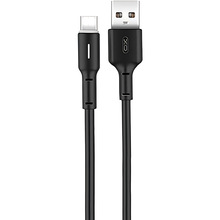 Кабель XO NB112 Fast Charging Cable USB-MicroUSB 3A 1м Black (NB112-M-BK)