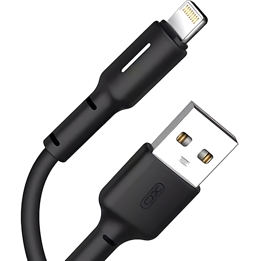 Кабель XO NB112 3A Fast Charging Cable USB-Lightning 1м Black (NB112-i-BK)