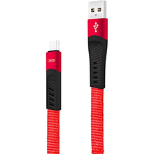 Кабель XO NB127 Spring USB-USB Type-C 2.1A 1.2m Red (NB127-M-RD)