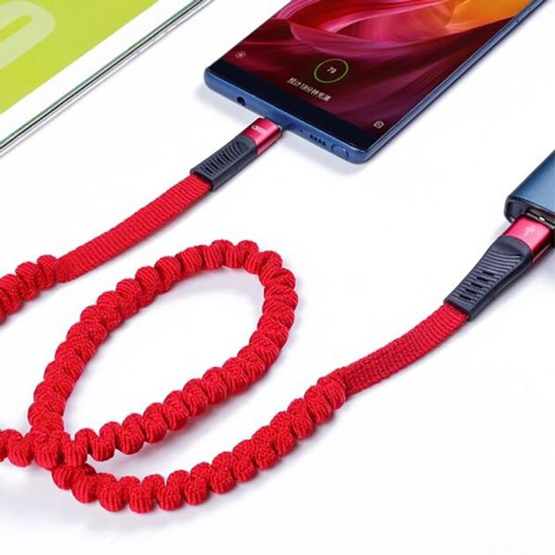 Кабель XO NB127 Spring USB-USB Type-C 2.1A 1.2m Red (NB127-M-RD) Тип USB - USB Type-С