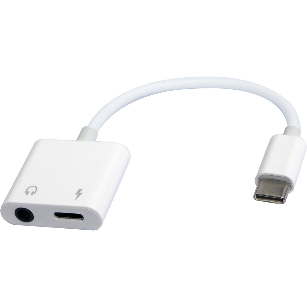 Адаптер CABLEXPERT A-CM-3.5FP-01 Тип USB Type-C - аудио 3.5 мм/USB Type-C