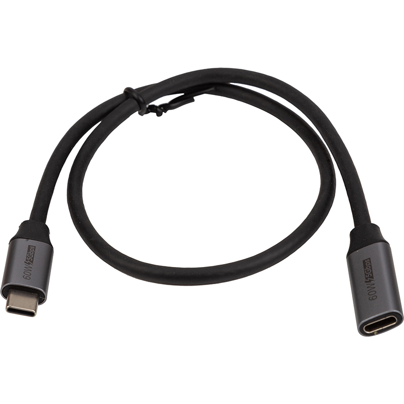 Кабель CABLETIME USB Type-C - USB Type-C 0.5 м Black (CA913664)