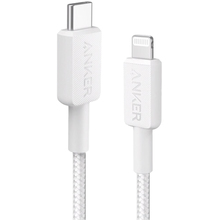 Кабель ANKER 322 USB-C to Lightning 0.9m Nylon White (A81B5H21/A81B5G21)