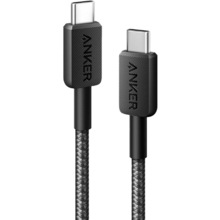 Кабель ANKER 322 USB-C to USB-C 1.8m Nylon Black (A81F6G11)