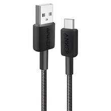 Кабель ANKER 322 USB-A to USB-C 0.9 m Nylon Black (A81H5G11)