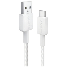 Кабель ANKER 322 USB - USB Type C 0.9 m Nylon White (A81H5H21/A81H5G21)