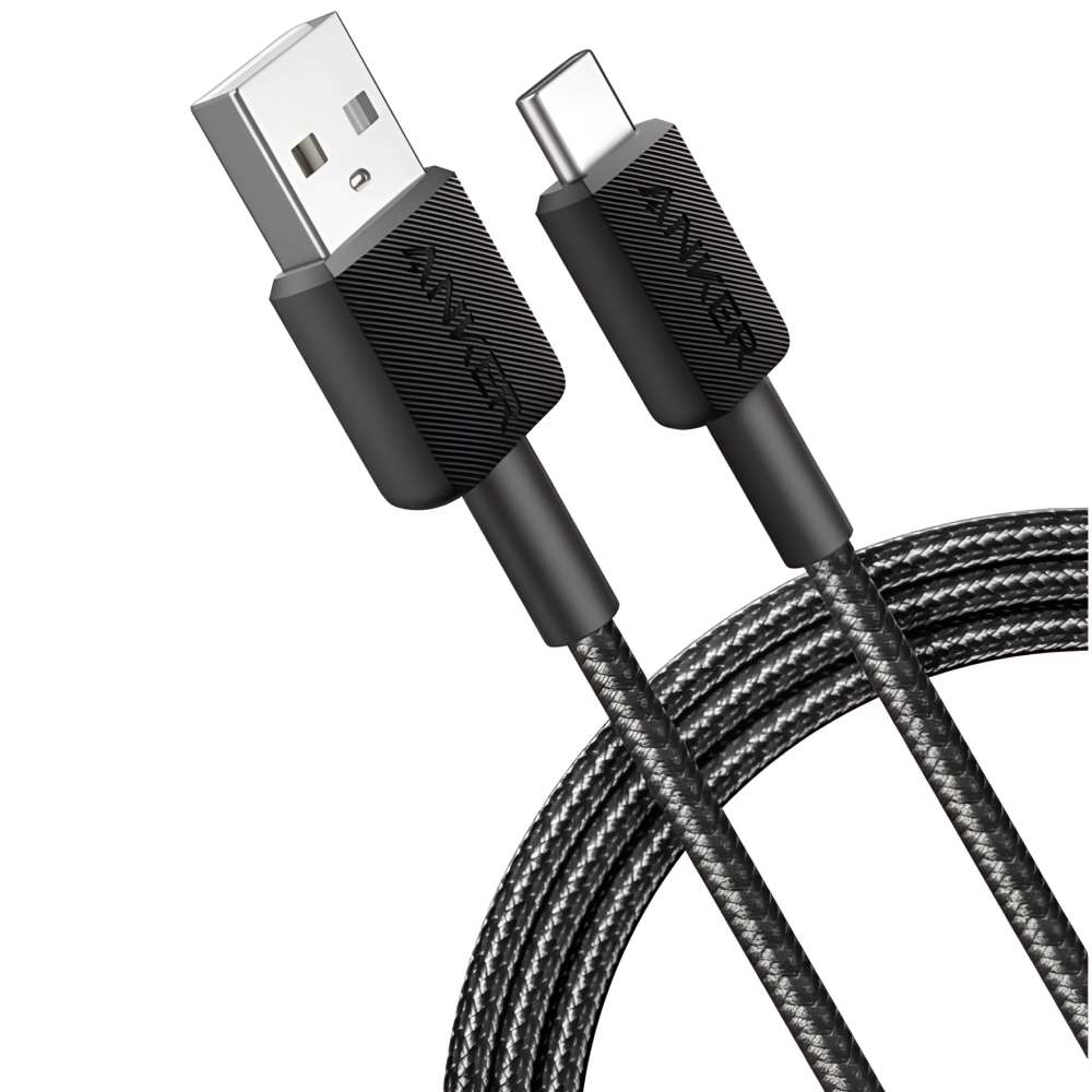 Кабель ANKER 322 USB - USB Type C - 1.8 m Nylon Black (A81H6G11) Тип USB - USB Type-С