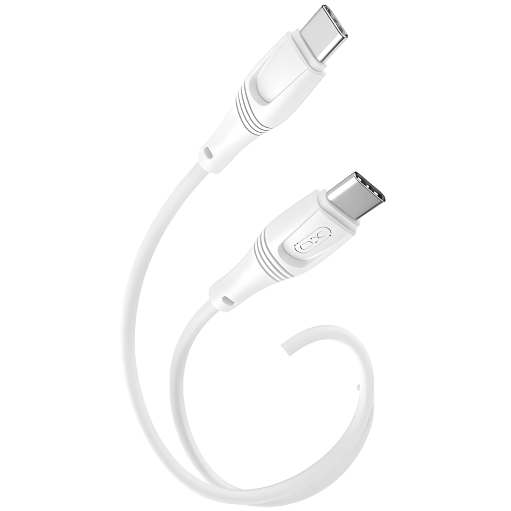 Кабель XO NBQ239B Zeus Series High Elastic USB Type-С - USB Type-С 1 m White (NBQ239B_White) Тип USB Type-С - USB Type-С