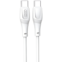 Кабель XO NBQ239B Zeus Series High Elastic USB Type-С - USB Type-С 1 m White (NBQ239B_White)