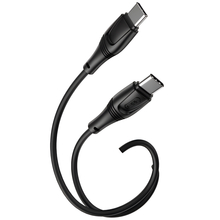 Кабель XO NBQ239B Zeus Series High Elastic USB Type-С - USB Type-С 1 m Black (NBQ239B_Black)