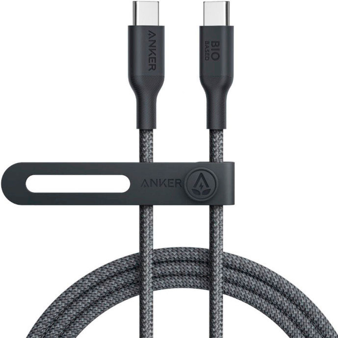 Кабель ANKER 544 USB Type-C - USB Type-C 1.8 м Black (A80F6H11)