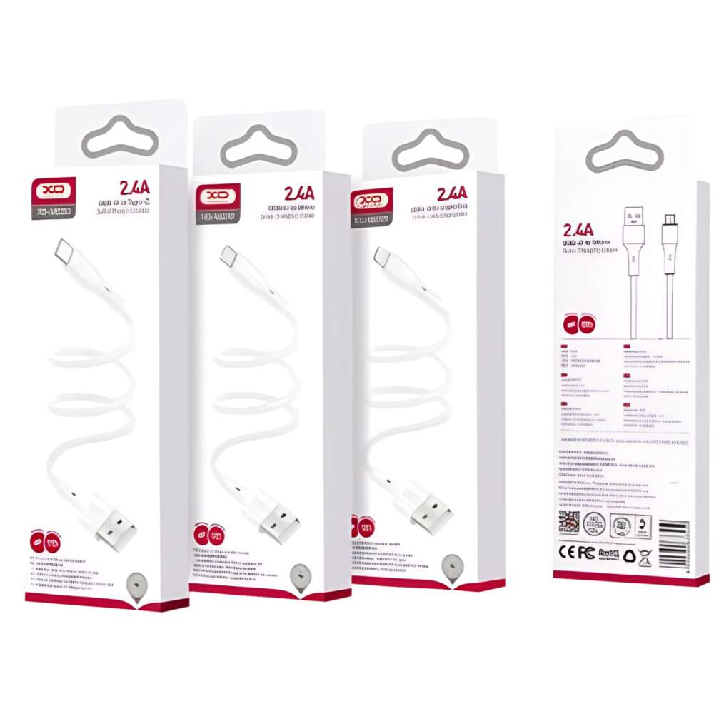 Кабель XO NB230 Rock Series USB-A to Micro 1 m White (NB230_M_White) Тип USB - micro-USB