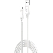 Кабель XO NB235 Zebra Series Braided USB - micro-USB 1 m White (NB235_M_White)