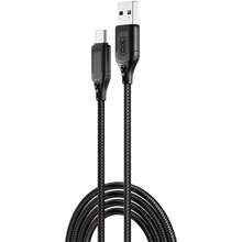 Кабель XO NB235 Zebra Series Braided USB Type-C - USB Type-C 1 m Black (NB235_C_Black)