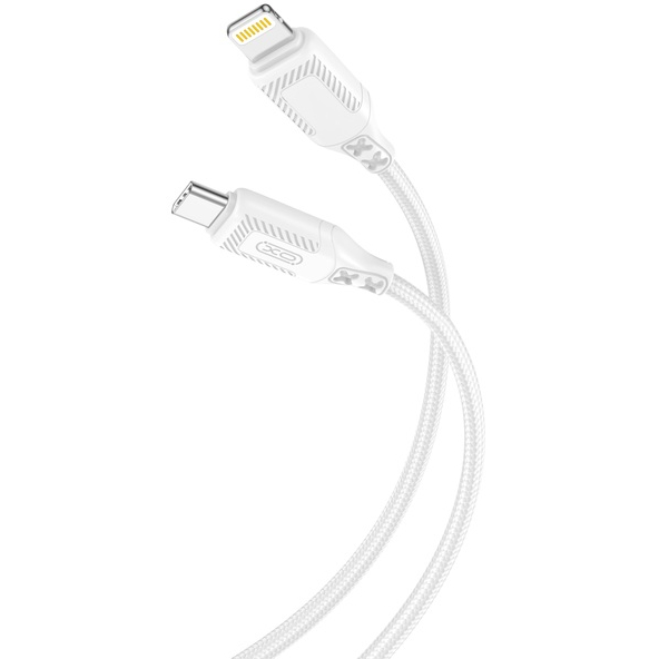 Кабель XO NBQ236A Braided Type-C to Lightning 27W 1 м White (NBQ236A_White)