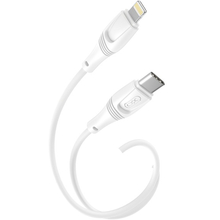 Кабель XO NBQ239A Zeus Series High Elastic Type-C to Lightning 27W 1 м White (NBQ239A_White)