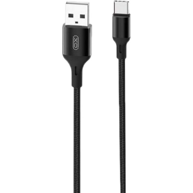 Кабель XO NB143 Braided Data Cable Type-C 1 м Black (XO-NB143C1-BK)