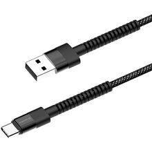 Кабель COLORWAY USB - USB Type-C 2.4А 1м Вlack (CW-CBUC063-BK)
