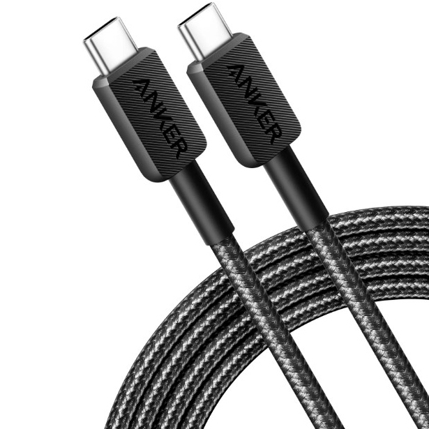 Кабель ANKER 322 USB Type-C - USB Type-C 0.9 м Nylon Black Тип USB Type-С - USB Type-С