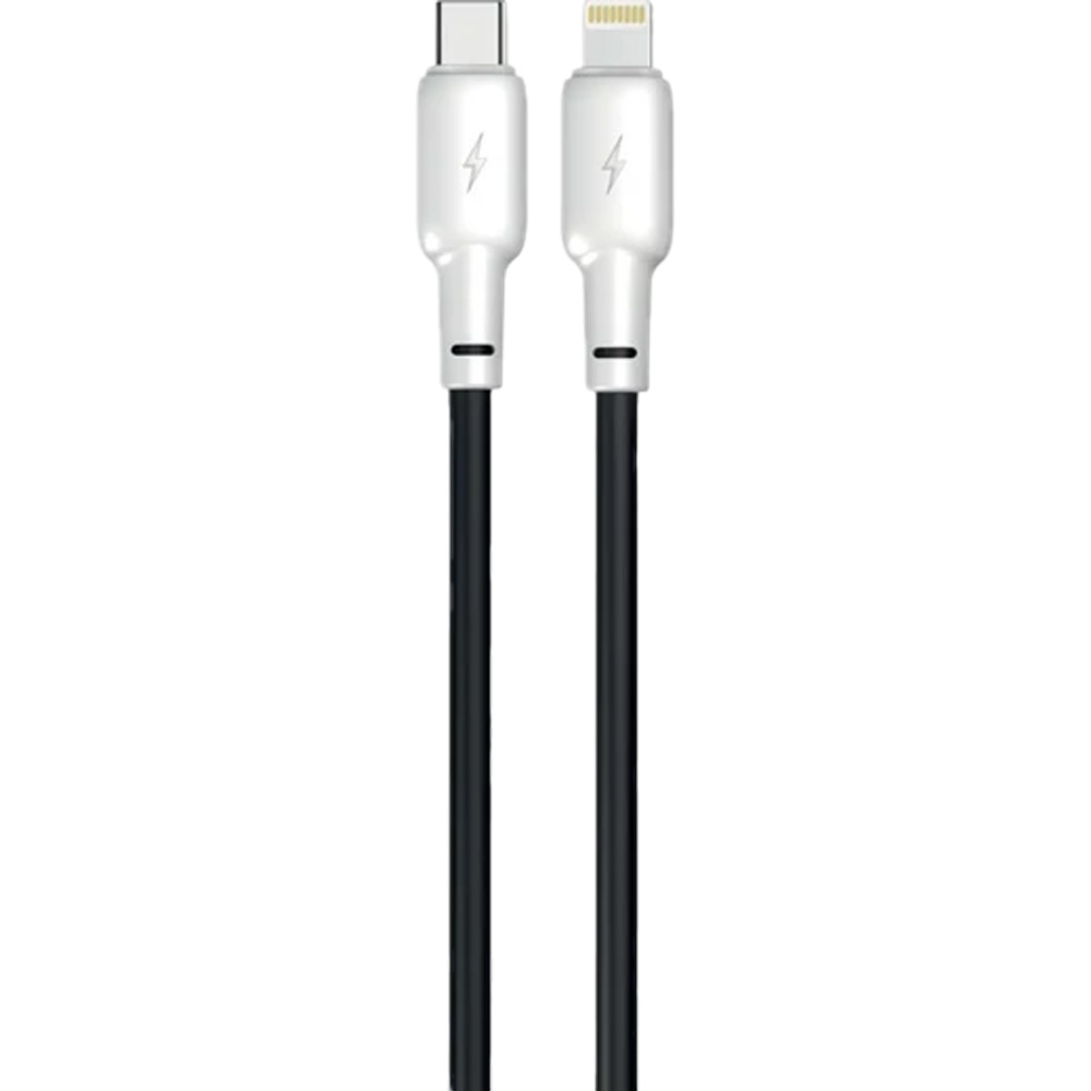 Кабель GELIUS USB Type-C - Lightning Full Silicon 1.2m 20W GP-UCN001CL Black/White (00000092316)