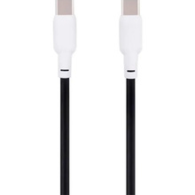 Кабель GELIUS USB Type-C - USB Type-C Full Silicon 1.2m 60W GP-UCN001CC Black/White (00000092315)