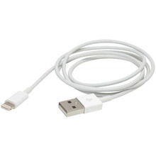 Кабель PowerPlant USB - Lightning (iPhone 5) 1м White (DV00DV4042)