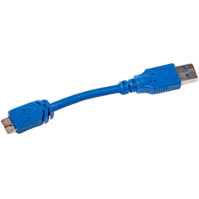 Кабель PowerPlant USB 3.0 (AM/microB) 0.1 м Blue KD00AS1229