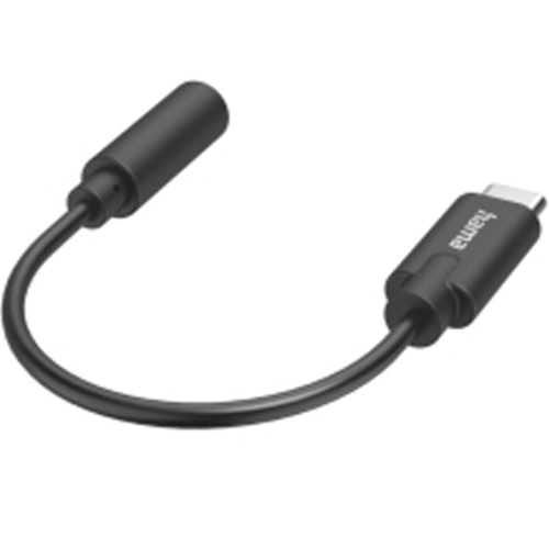 Переходник HAMA USB Type-C to 3.5mm (mini-Jack) Black (00200318) Тип USB Type-С - аудио 3.5 мм