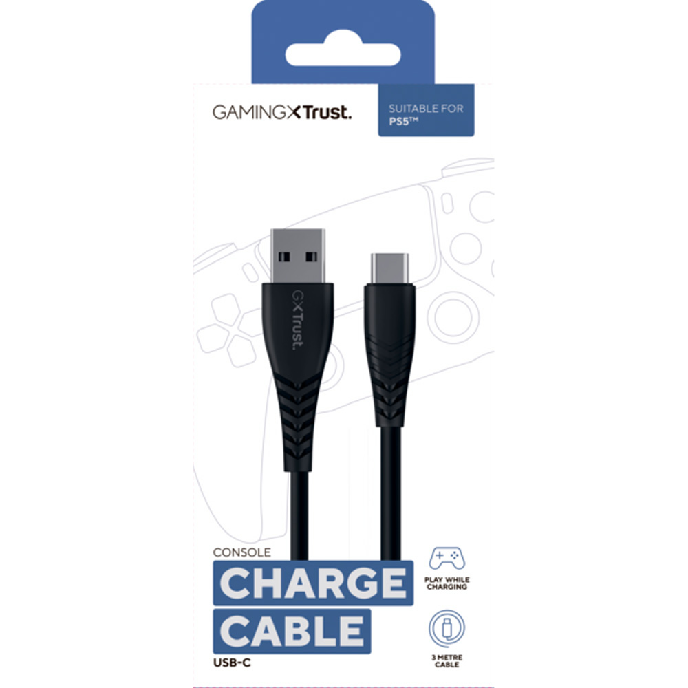 Кабель TRUST USB-USB Type-C GXT 226 FOR PS5 Black (24168_TRUST) Тип USB - USB Type-С