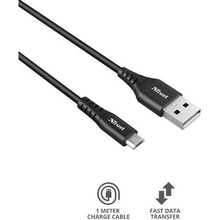 Кабель TRUST Ndura, USB-A - microUSB Black (23567_TRUST)