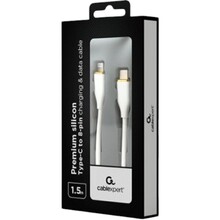 Кабель CABLEXPERT USB Type-C - Lightning 1.5 м White (CC-USB2S-CM8PM-1.5M-W)