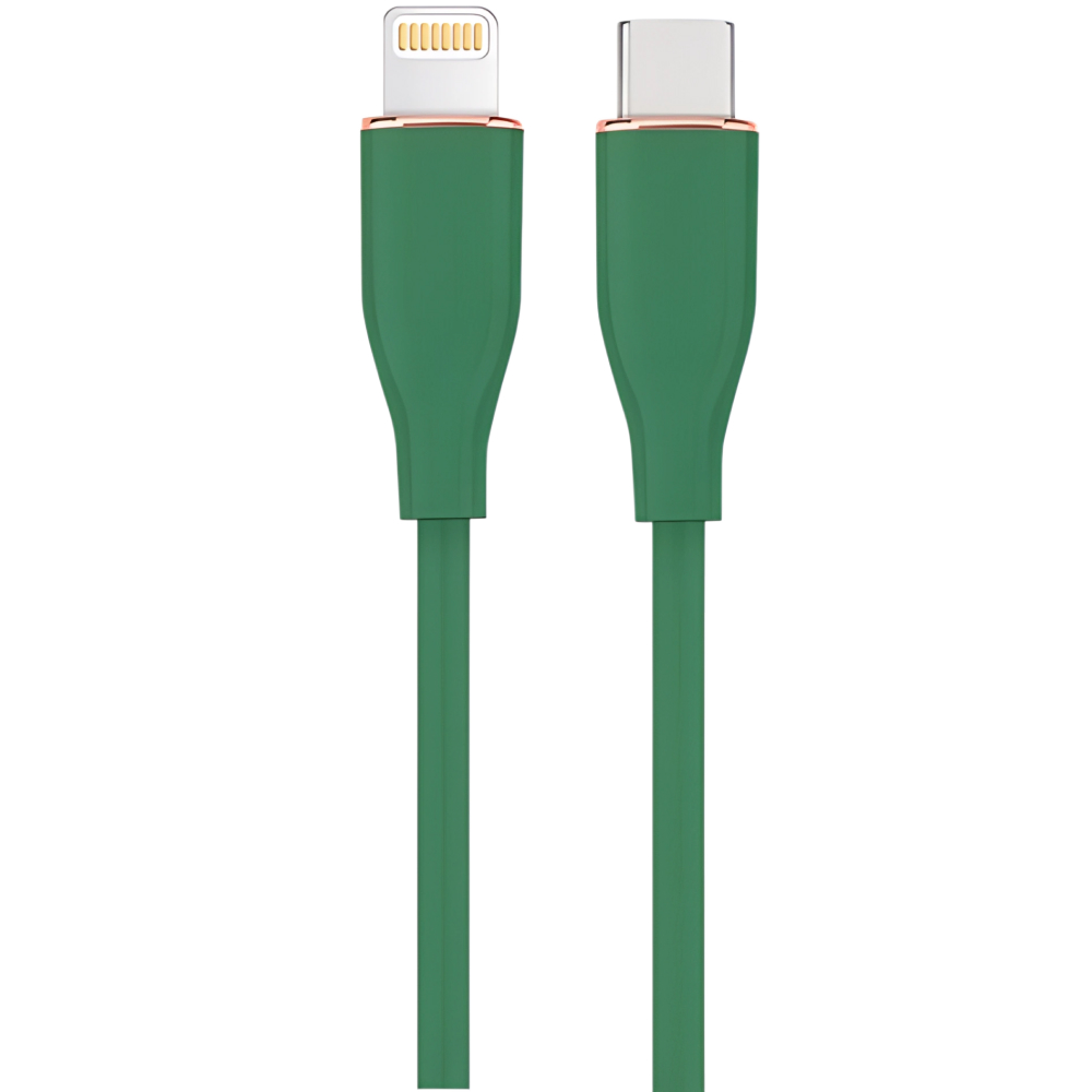 Кабель CABLEXPERT USB Type-C - Lightning 1.5 m Green (CC-USB2S-CM8PM-1.5M-G)