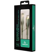 Кабель CABLEXPERT USB Type-C - Lightning 1.5 m Green (CC-USB2S-CM8PM-1.5M-G)