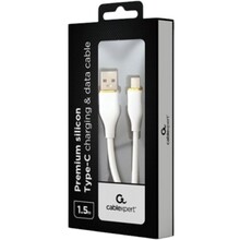 Кабель CABLEXPERT USB-USB Type-C 1.5 м White (CC-USB2S-AMCM-1.5M-W)