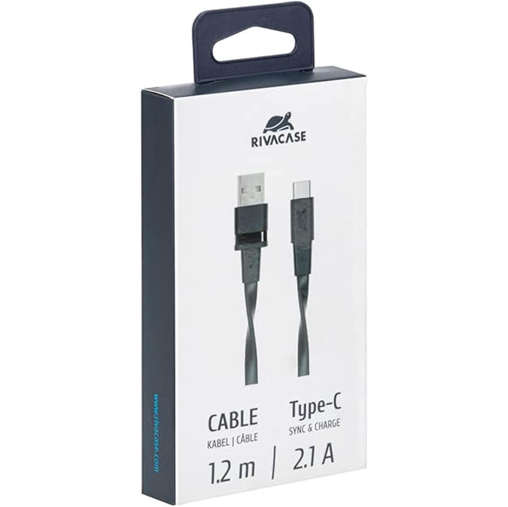 Покупка Кабель RIVACASE USB 2.0 Type-C - USB 2.0 1.2 м (PS6002 BK12)