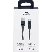 Кабель RIVACASE USB 2.0 Type-C - USB 2.0 1.2 м (PS6002 BK12)